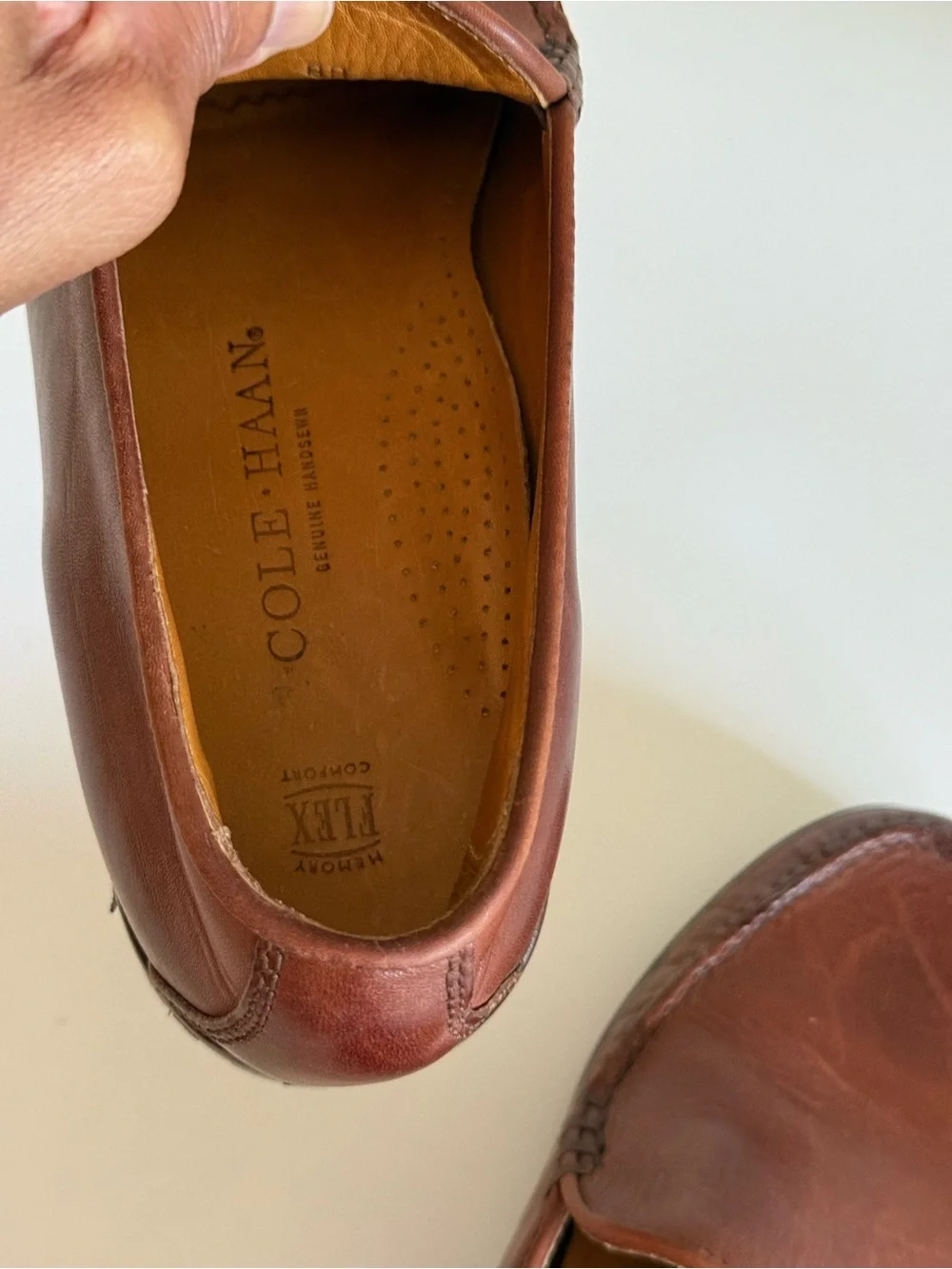 Cole Haan polished leather